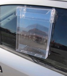 Infobox DIN A4 mit Deckel - wetterfest für Autoscheiben